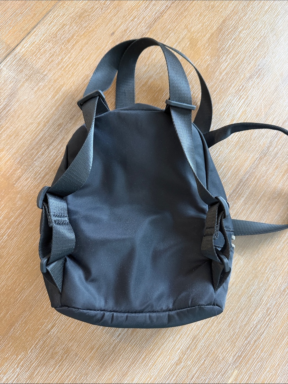 lululemon athletica Black Mini Backpack with Silver Zippers - Picture 2 of 4